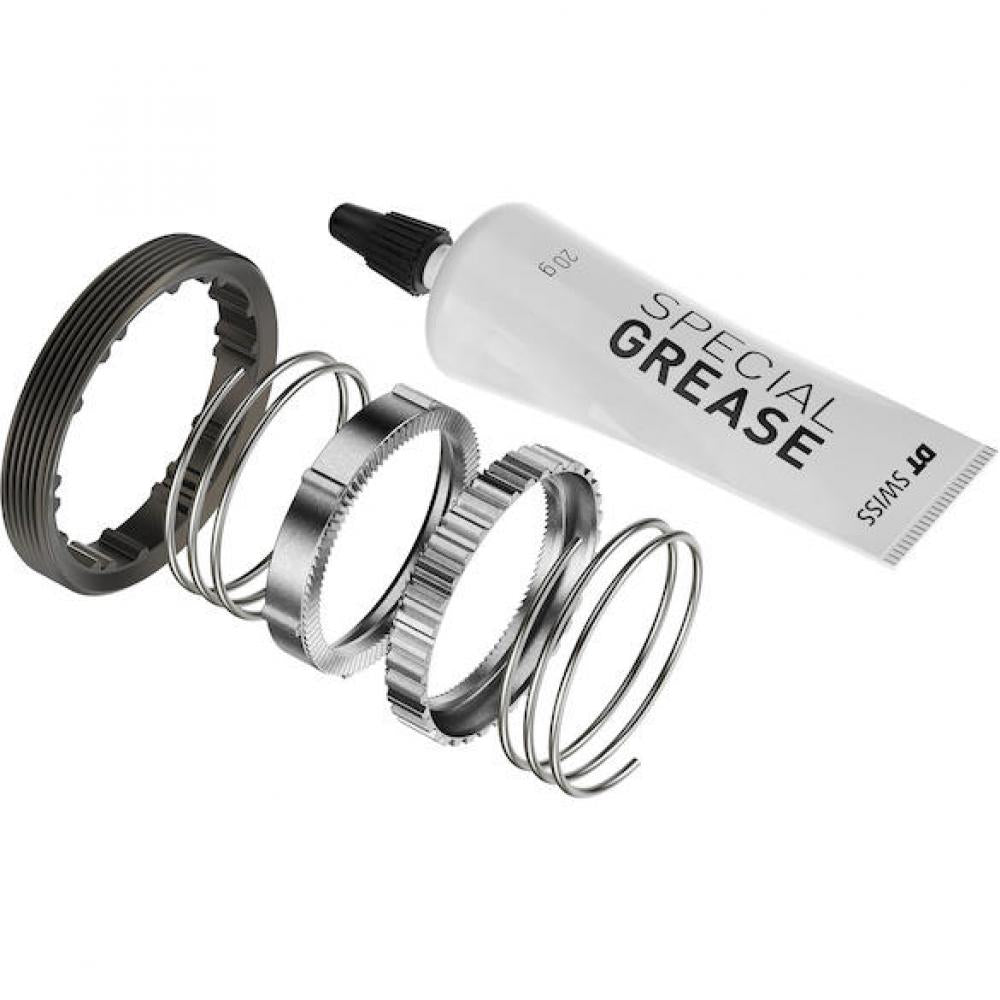 DT Swiss Adapter Upgrade-Kit Ratchet DEG DF Anti Pedal Kickback System für MTB - DT SWISSnohne WerkzeugnGröße: 90 Zähne Farbe: Silber VE: 1 Kit - Naben Umrüstkits Freilauf