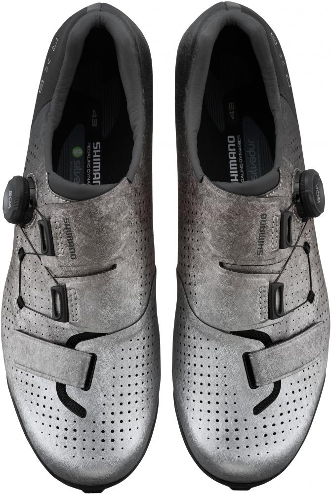 SHIMANO Fahrradschuhe RX801 Herren/Damen Gravel SPD, Größe 48, Silber