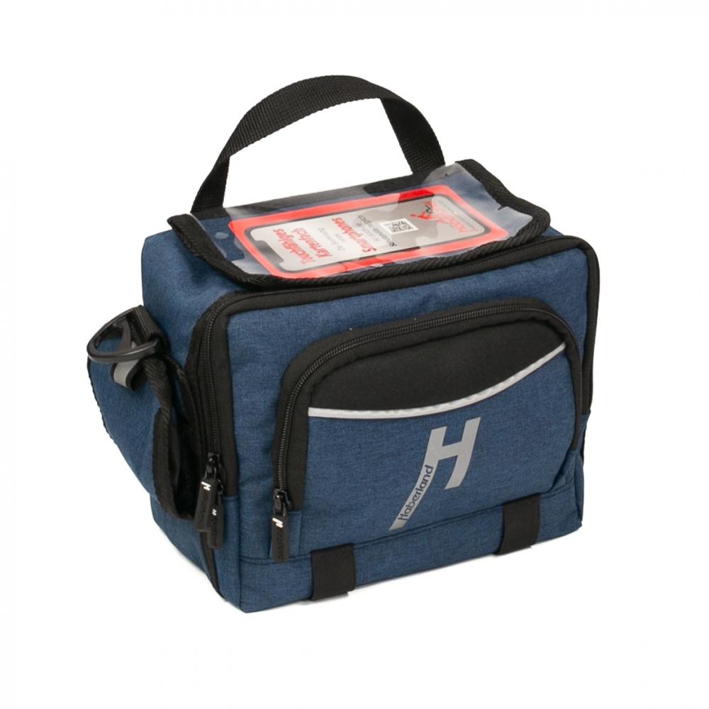 Haberland Lenkertasche 6l Bottle blau - praktische Lenkertasche mit KLICKfix und Flaschenfach