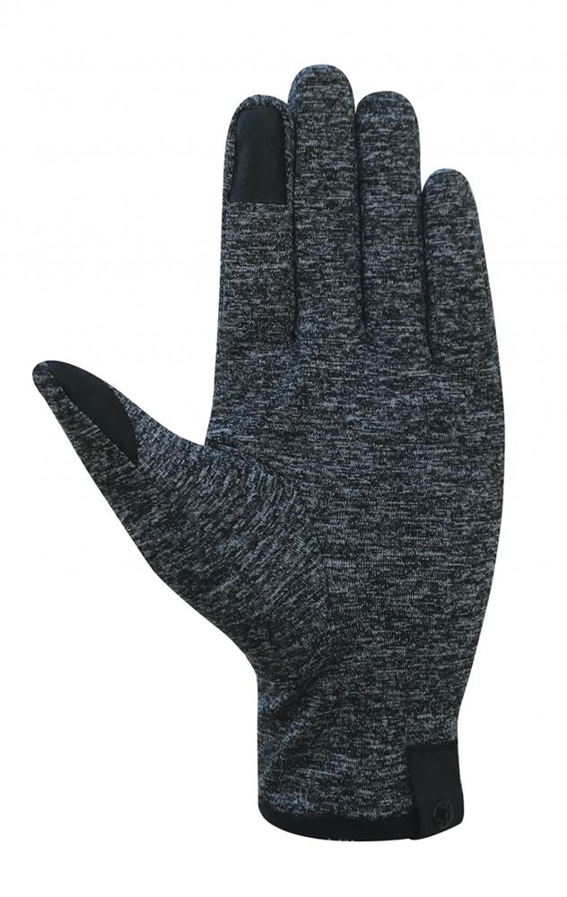 CHIBA New York Marathon - Thermostretch Radhandschuhe dunkelgrau, M, Touchfunktion