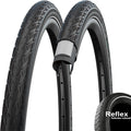 Schwalbe Delta Cruiser Plus 26x2.00" schwarzer Fahrradreifen mit Reflex-Seitenwand, E-25 Draht.