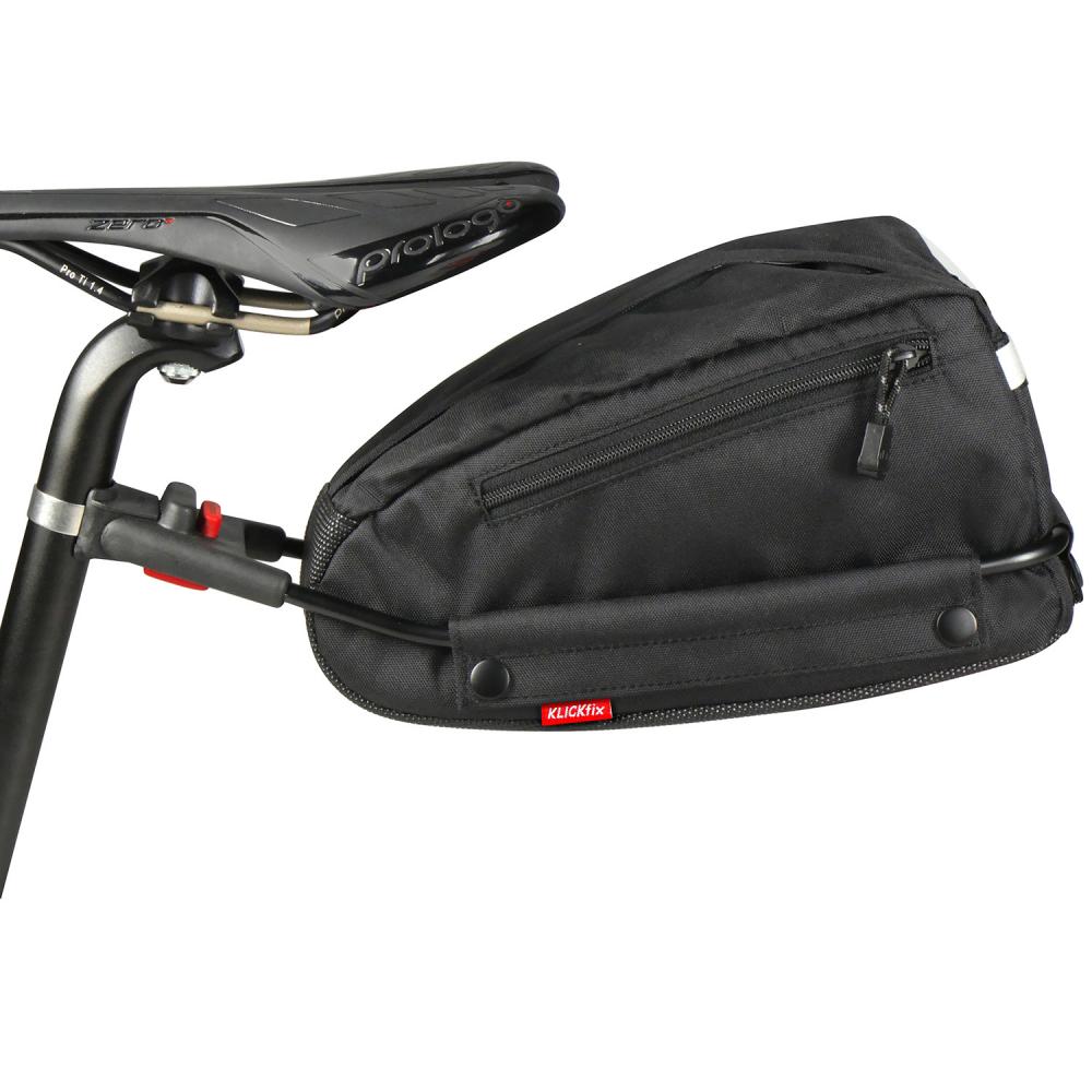 KLICKfix Satteltasche Contour SF schwarz Größe 14x28x15 cm 4l Contour Adapter