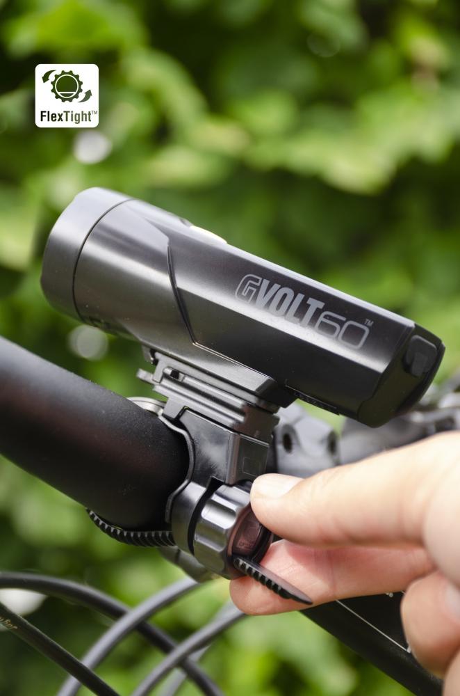 CATEYE Beleuchtungskit GVolt 60 Kit HL-EL550GNRC 60 - starkes StVZO-Fahrradlichtset für Alltag & Sport