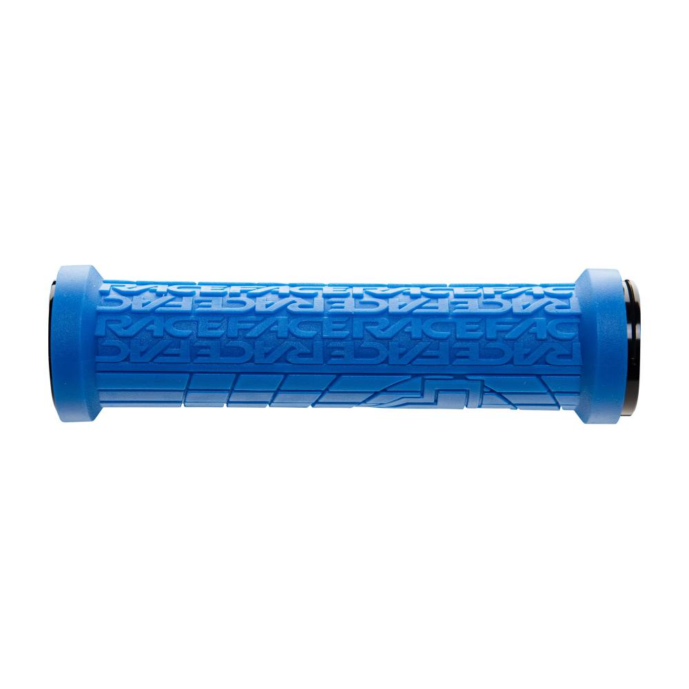 Blauer Race Face Grippler Lock-On Griff (33mm) für sicheren Halt und Komfort am Lenker.