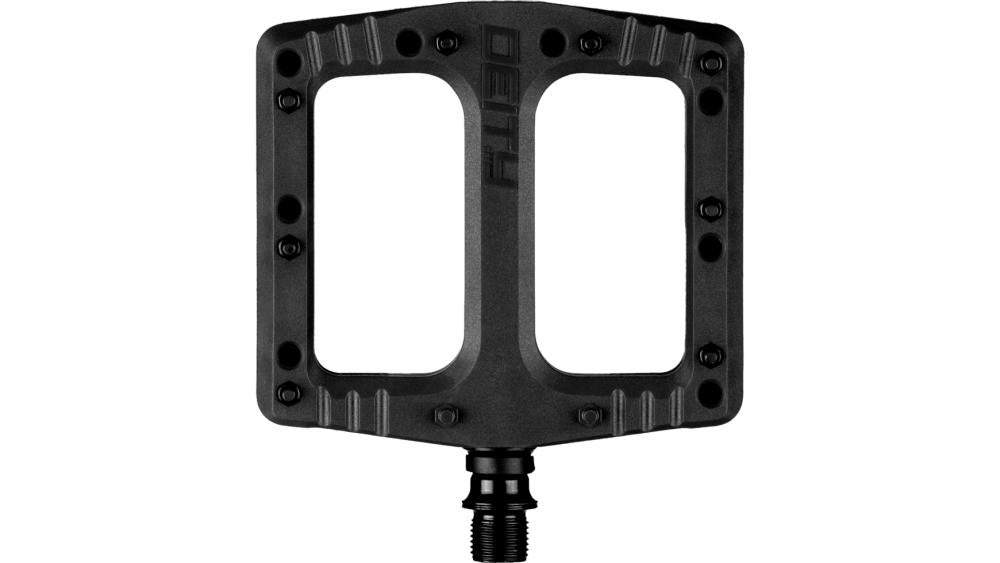 Deity Deftrap Plattform-Pedale Black - 113×103 mm Nylon-GFK-Komposit, 10 Pins, abgedichtete Lager