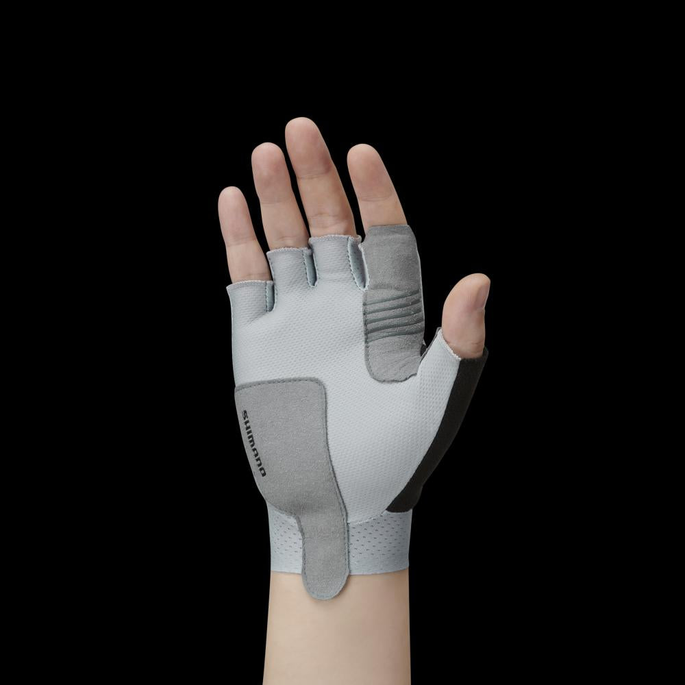 SHIMANO S-PHYRE LEGGERA Gloves Ice Gray S Gray - superleichte Rennrad-Handschuhe mit Top-Grip