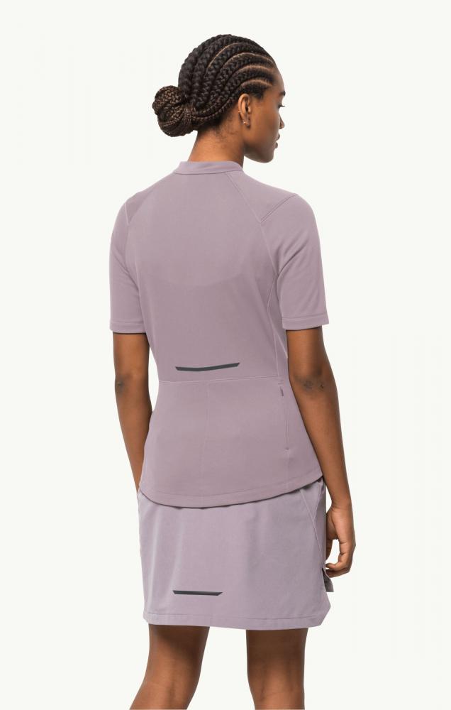 Jack Wolfskin Bike Commute Hz T W Synthetic Fiber T-Shirt Shortsleeve Quail Größe XS