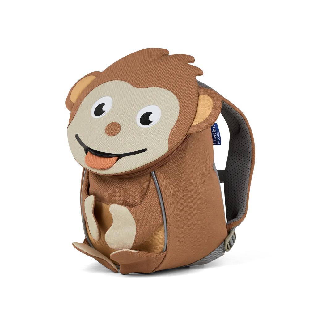 Affenzahn - Kinderrucksack Kleiner Freund Affenzahn 4 Liter - Ergonomischer Kinder Rucksack mit tierischem Design, weichen Schultergurten, Brustgurt, reflektierenden Details und Ziehzunge - Perfekt für Kita und Ausflüge