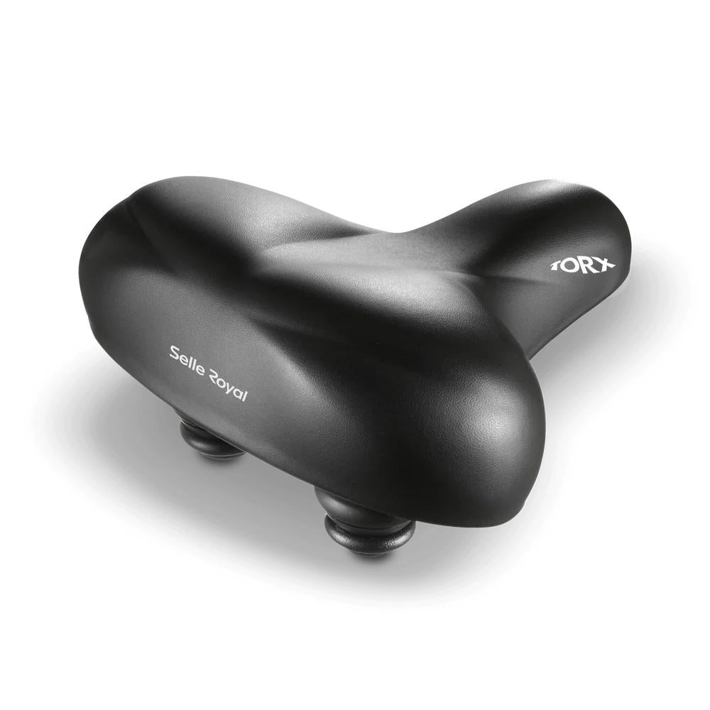 Selle Royal Torx Premium Fahrradsattel schwarz, Unisex, 275x250mm, für relaxed Sitzposition, hoher Komfort, stoßabsorbierend.