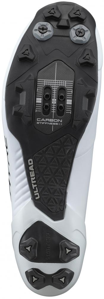 SHIMANO Fahrradschuhe XC903W Damen MTB SPD Größe 43 Weiß - steife XC-Rennsohle