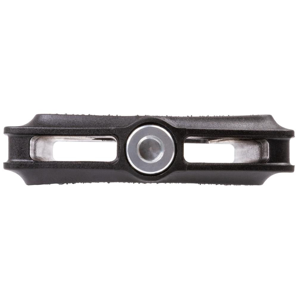 VP Pedal VP-831P schwarz - rutschfestes Plattformpedal aus Kunststoff mit Sandpapier-Grip, 111x87x20 mm