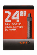 CST Fahrradschlauch 24x1.50-2.50" DV 40mm 40/62-507/520 Citybike MTB Trekking