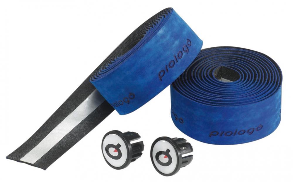 Prologo Skintouch Lenkerband blau, 3 mm dick, seidenweiche Haptik, griffig, selbstklebend, inkl. Lenkerstopfen