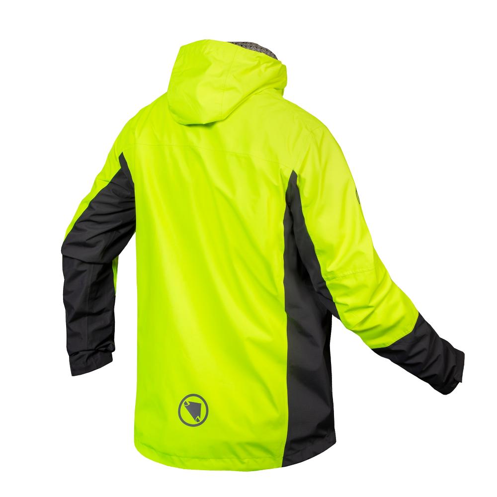 Endura Hummvee 3-in-1 wasserdichte Jacke neon-gelb XS - vielseitige Radjacke mit herausnehmbarer Isolationsschicht, wasserdicht, atmungsaktiv, sichtbar und robust