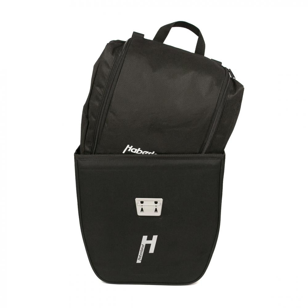 Haberland Fahrradtasche grau Größe 16 - praktische Lenkertasche aktuelle Generation