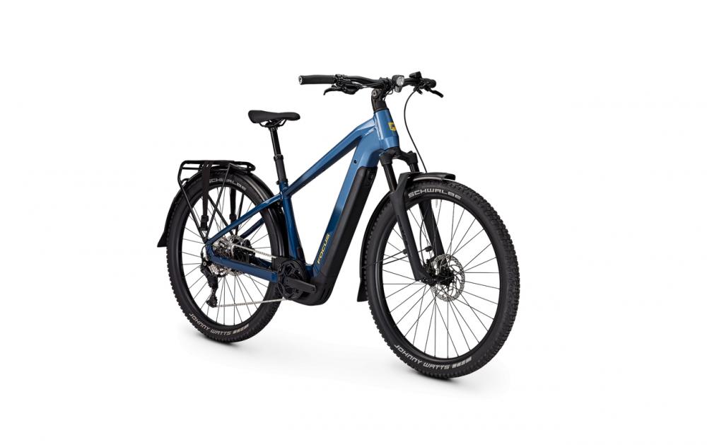 Focus AVENTURA² 6.7 E-Trekkingbike 29 Zoll Diamant M 42 Zentimeter - Bosch Performance Line, 540 Wh, Shimano Cues 9-fach, blau