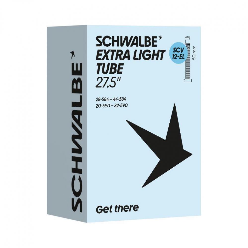 Schwalbe Schlauch Nr. 12-EL 26 Zoll - SCV 50 mm Extra Light