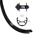 Bike-Parts Laufrad|Vorderrad 29 Zoll Deore 6-Loch schwarz Schnellspanner 32-Loch Ryde Rival 19 Disc schwarz Nirosta-Speichen schwarz