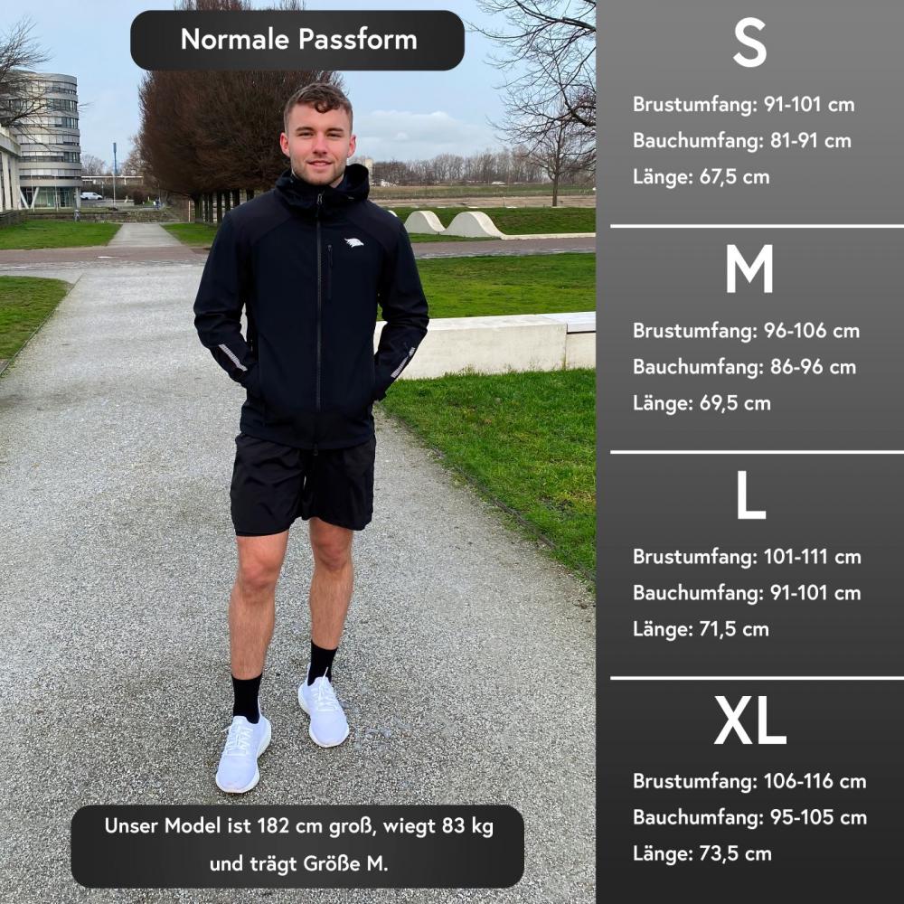 Valkental Herrenjacke Softshell 5XL schwarz