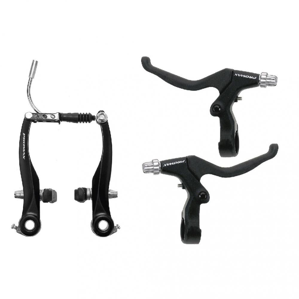 PROMAX V-Brake Bremsenset 110 mm mit Bremshebeln Schwarz