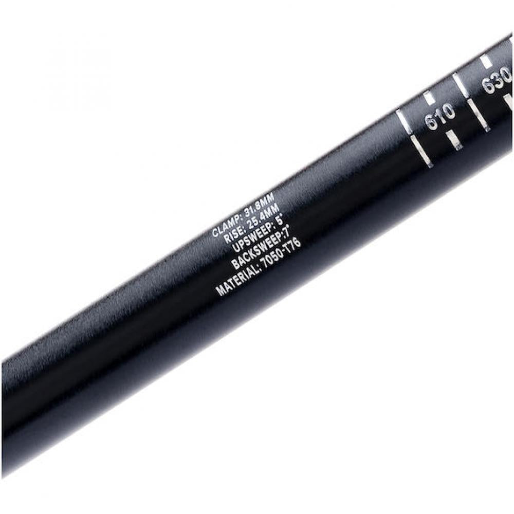 Protaper Lenker Aluminium A25Y 31,8 x 680 mm Schwarz - ergonomischer Jugend-MTB-Lenker