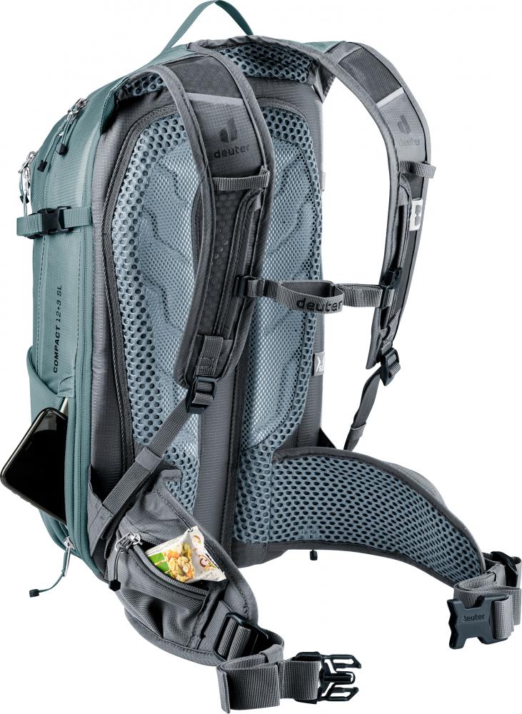 Deuter Compact 12+3 SL Fahrradrucksack 12-15 Liter - Damen MTB Rucksack mit Airstripes-Rückensystem
