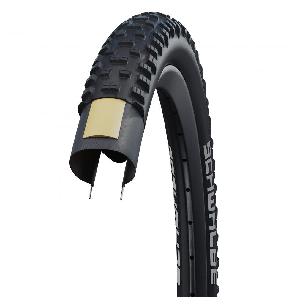 Schwalbe Tough Tom MTB-Reifen, 26x2.25\" (57-559), Drahtreifen, HS463, K-Guard Pannenschutz, Offroad-Profil für Trails, schwarz