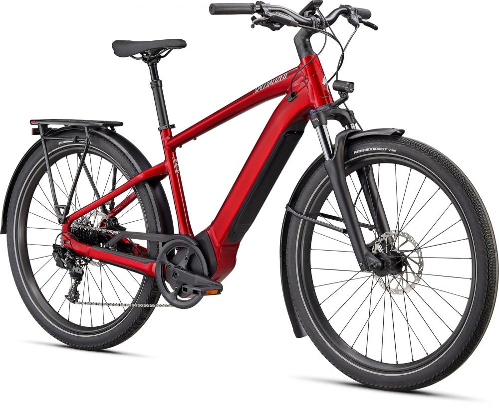 Specialized VADO 4.0 NB E-Bike - Red Tint/Silver Reflective - Leistungsstarkes Urban E-Bike - E-City Bike