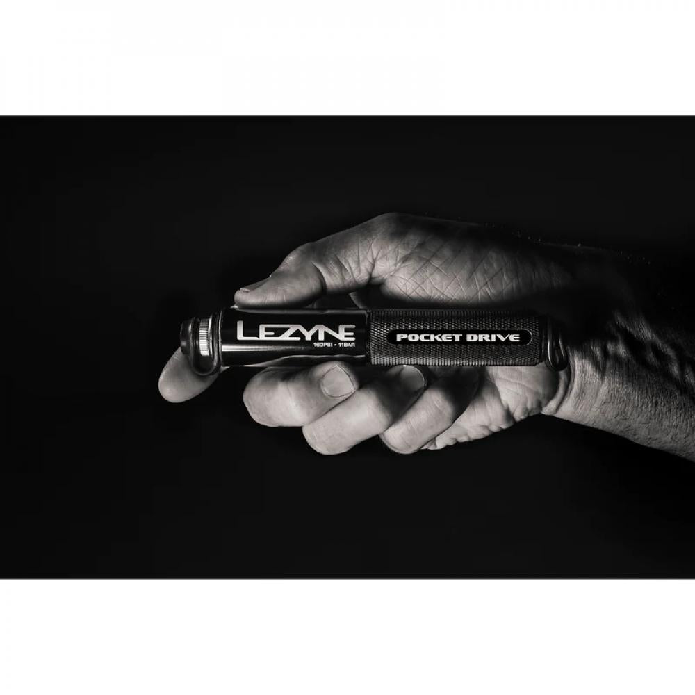 LEZYNE Minipumpe POCKET DRIVE PRO mattschwarz
