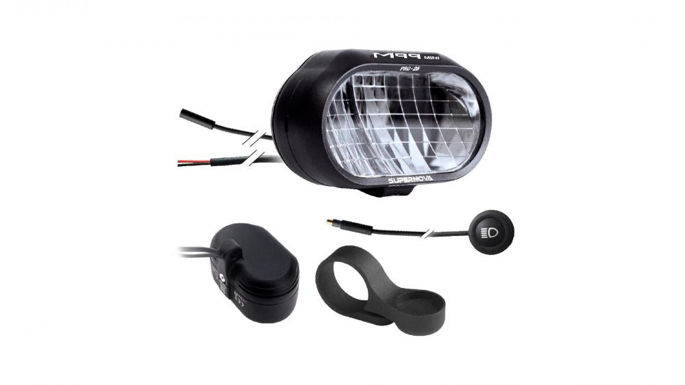 Supernova M99 Mini Pro 45 Scheinwerfer E-Bike E1 - extrem helles Fern- & Abblendlicht