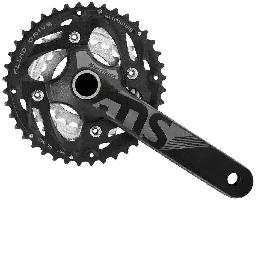 SunRace FCMS50 Kurbelgarnitur 3x10-fach 175 mm - Präzise Schaltperformance für MTB & E-Bikes