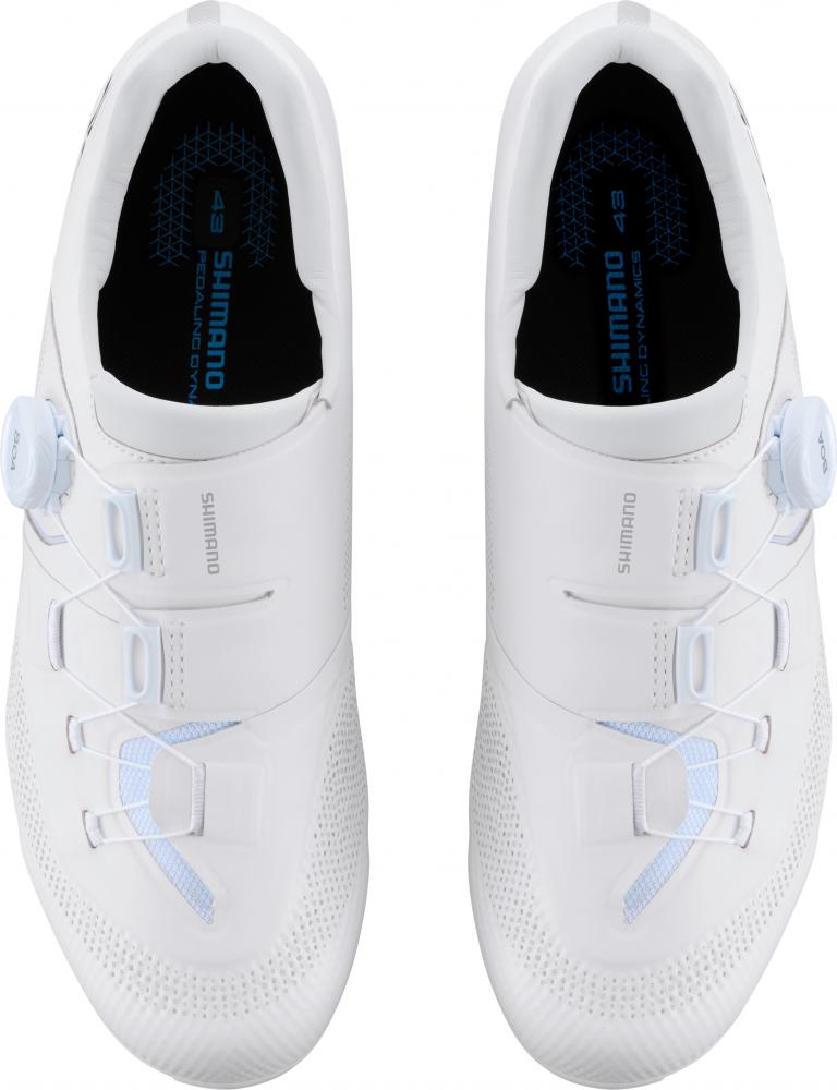 SHIMANO Fahrradschuhe RC503 Road SPD-SL 43 Weiß - Leichte Rennradschuhe mit BOA System