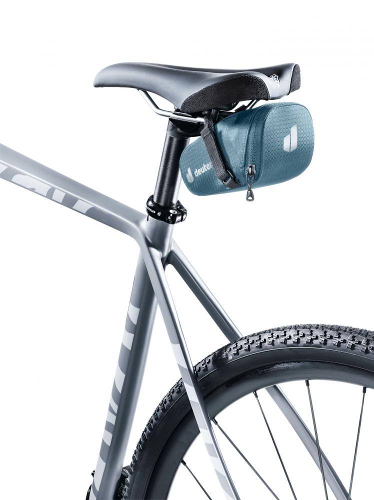Deuter Bike Bag 0.5 Satteltasche - Ultraleichte Fahrrad-Satteltasche mit Klettverschluss Weiß
