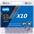 KMC X10 EPT 10-fach Kette 114 Glieder silber - langlebige korrosionsarme Fahrradkette