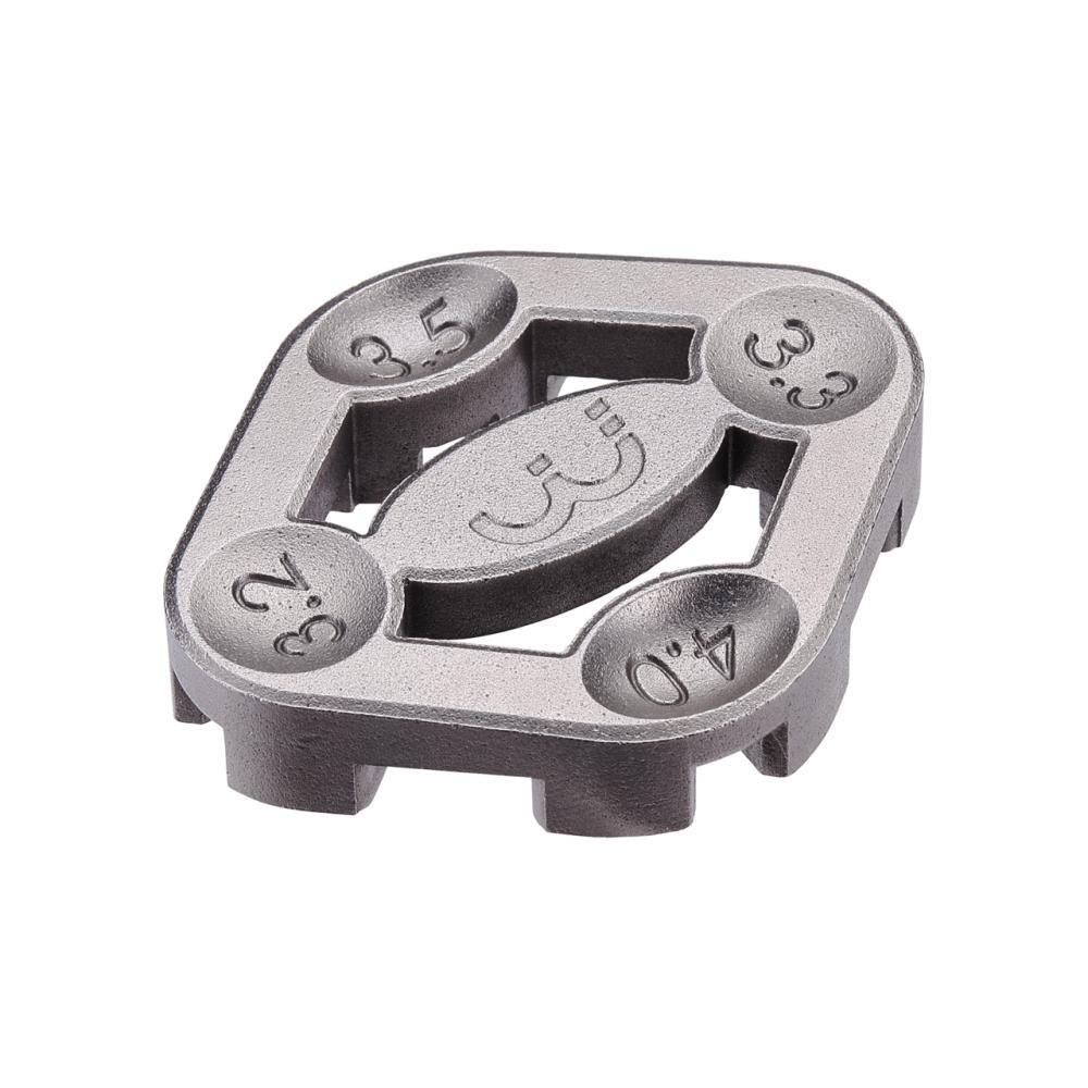 BBB Cycling BBB Speichenspanner Turner II 3.2/3.3/3.5/4mm silber - präziser Speichenschlüssel für sichere Laufräder
