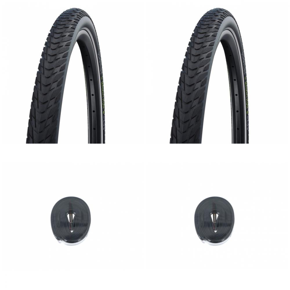 2x Reifen Schwalbe Marathon E-Plus HS498 28x1.50 + 2x Schlauch AV17 28x1.10-1.75 lose
