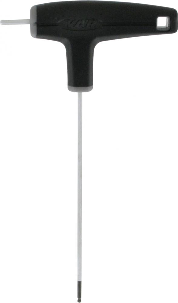 VAR Innensechskantschlüssel CL-18100 2 mm - Profi-T-Schlüssel mit Kugelkopf