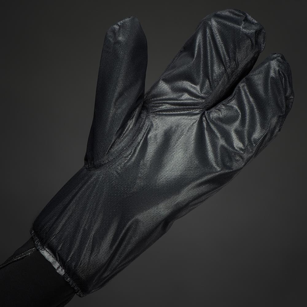 CHIBA Rain Shield Superlight - Lobster-Überzughandschuh, wind- & wasserabweisend, Größe M, schwarz