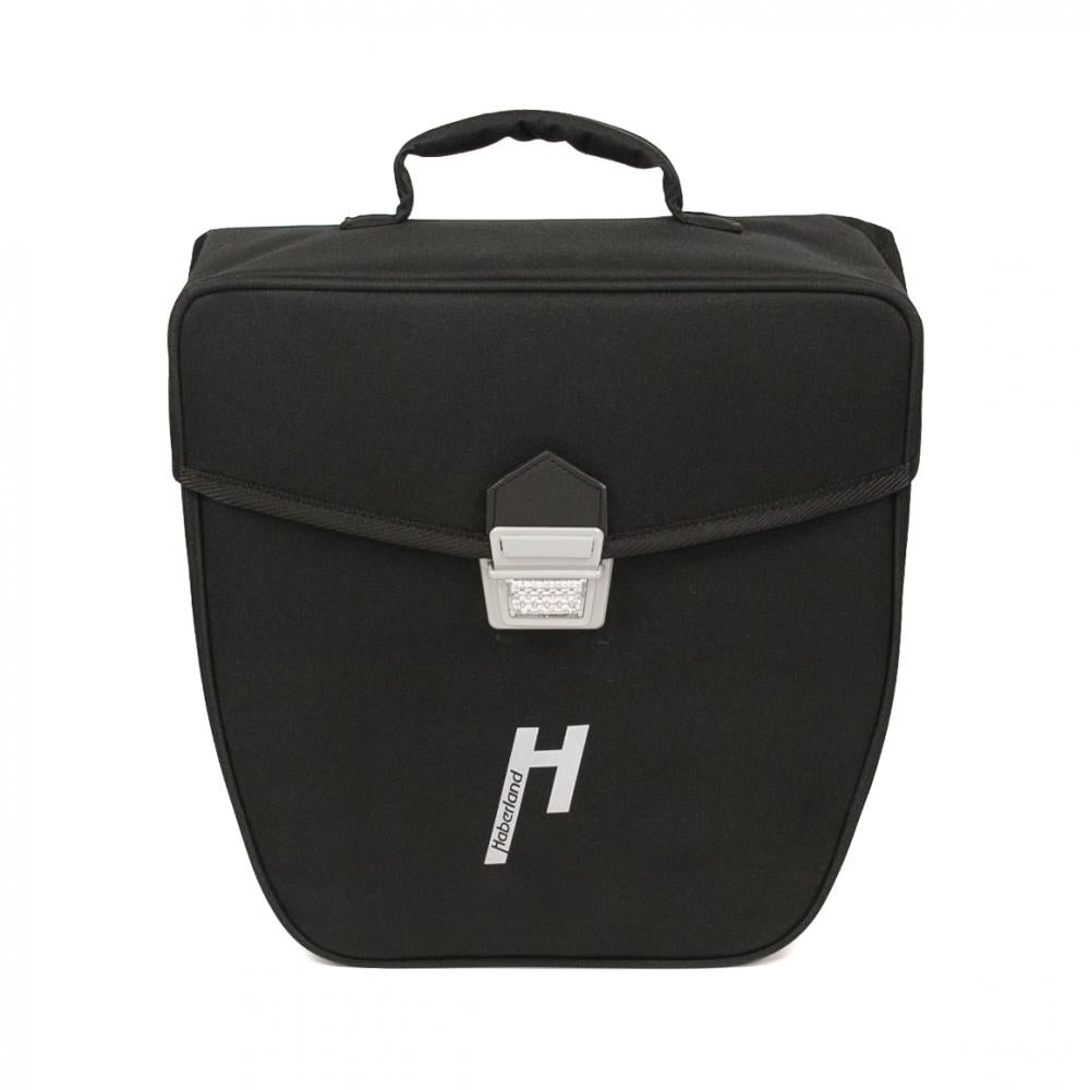 Haberland Einzeltasche 16l Pur schwarz - formstabile Fahrradtasche mit moderner Ausführung