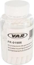 VAR 50 Stk. Rahmenschutz 5 mm Weiß 50 - schützt Rahmenlack und Carbonoberflächen