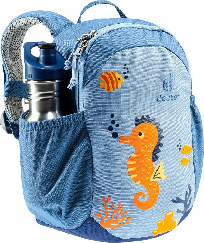 Deuter Pico Kinderrucksack 5 Liter Aqua-Wave - Leicht & bequem für Kinder ab 2 Jahren