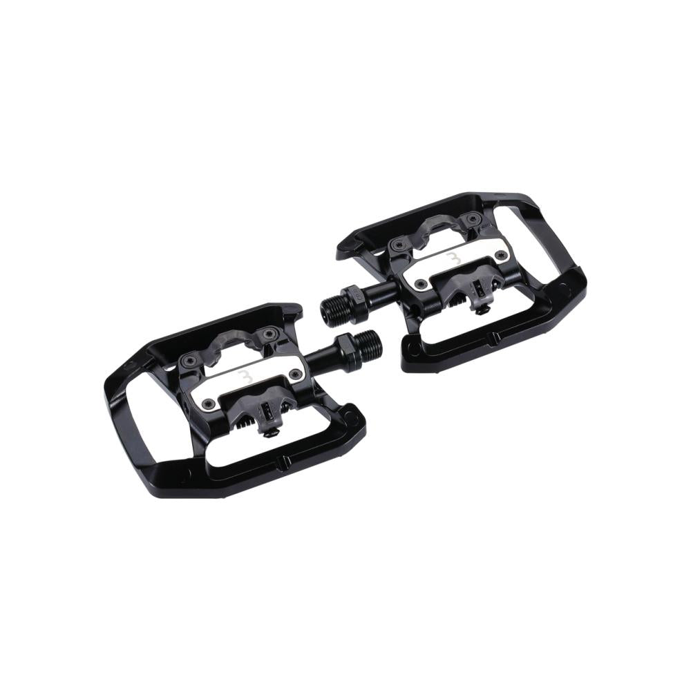 BBB Cycling BBB Pedale Dual Choice schwarz One Size schwarz - vielseitiges Kombipedal für Klick- und Stradenschuhe