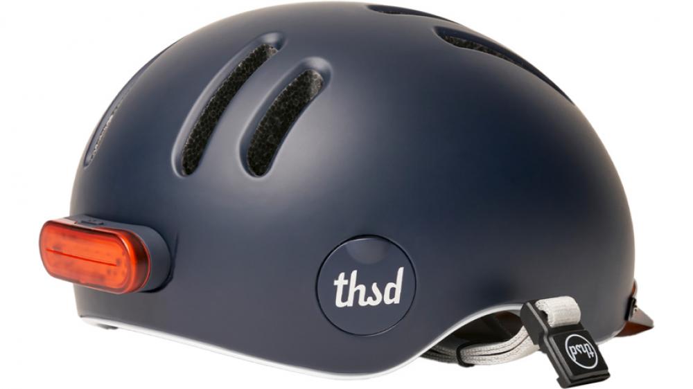 Thousand Chapter Club Navy M MIPS Fahrradhelm - stylischer Urban-Helm mit MIPS-Sicherheitssystem, integrierter Visierhalterung, Belüftung, Größe M 57-59 cm
