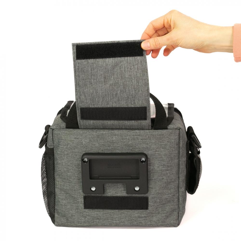 Haberland Lenkertasche 6l Bottle grau - robuste E-Bike-Lenkerbag mit KLICKfix