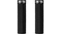 Deity Supracush Fahrradgriffe schwarz, 34mm, 133mm, TRC+ Gummimischung, Diamantmuster, Einzelklemme.