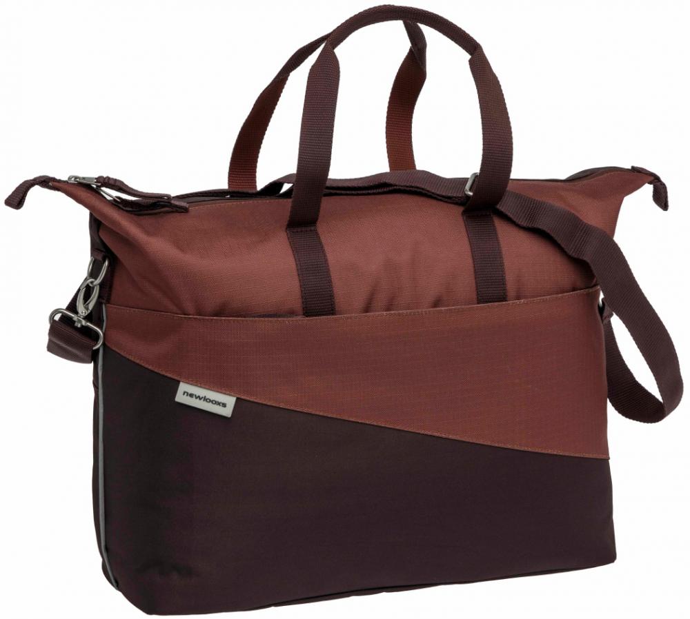New Looxs Radtasche Osolo Tendo Burgundy/Rust 15 Zoll Burgundy - multifunktionale Fahrrad- und Laptoptasche