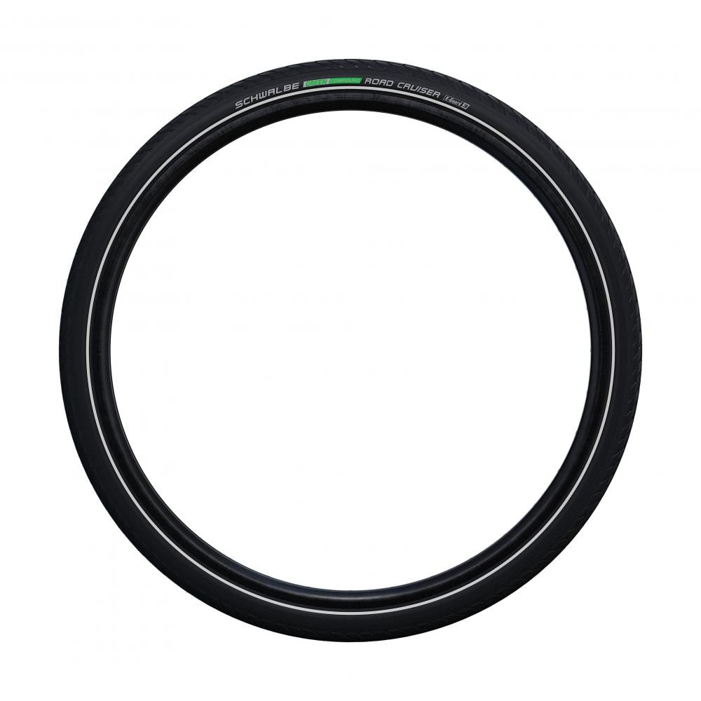 Schwalbe Road Cruiser 16x1.75" 47-305 Fahrradreifen schwarz mit Reflexstreifen HS484 Drahtreifen.