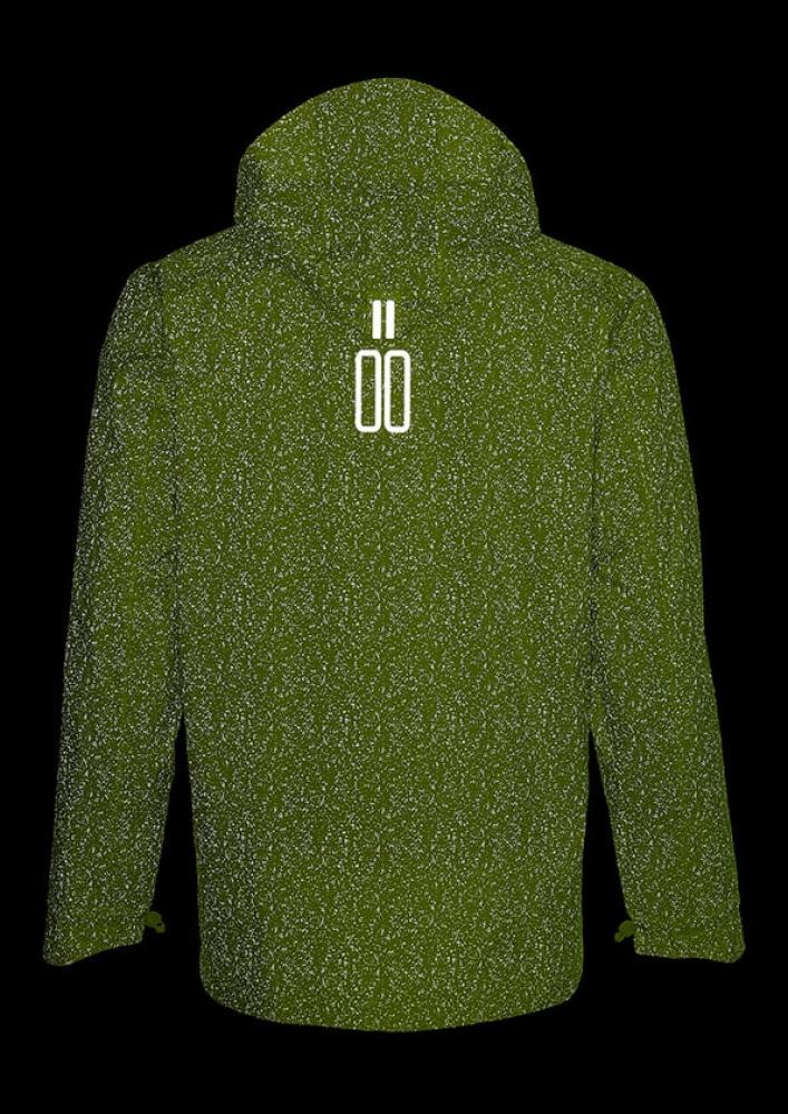 Basil Skane HiVis Herren Regenjacke neongelb L - 360° reflektierend, wasserdicht & atmungsaktiv (10.000 WP/MVP), Bionic Finish® Eco, ergonomischer Schnitt & helmtaugliche Kapuze