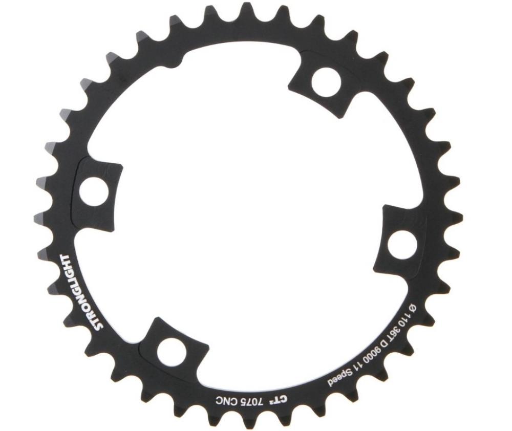 Stronglight CT2 Kettenblatt schwarz 36Z 110mm für Dura Ace 9000 11-fach.