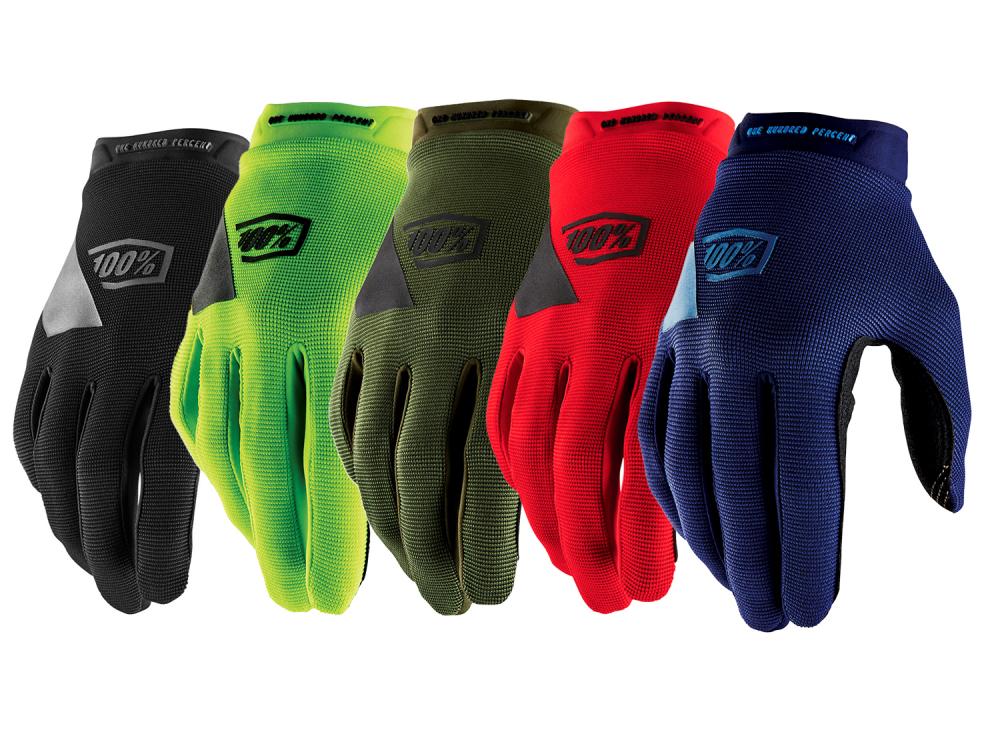 100% Ridecamp Gloves M Army Green / Black - bequeme MTB-Handschuhe mit Top-Grip